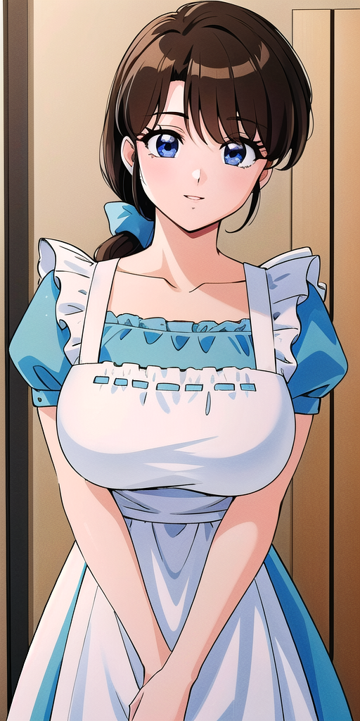 04552-3873519579-, tendou_kasumi, Apron_White_Ruffle, Light_Blue_Dress_KSM, standing, solo, large breasts,, masterpiece, best quality, detailed f.png